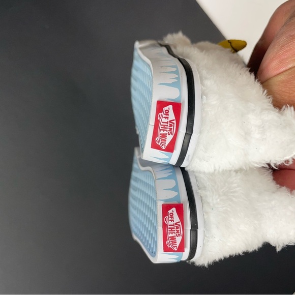 Vans Kids Fuzzy Monster Shoes - White and Yellow - Picture 3 of 5